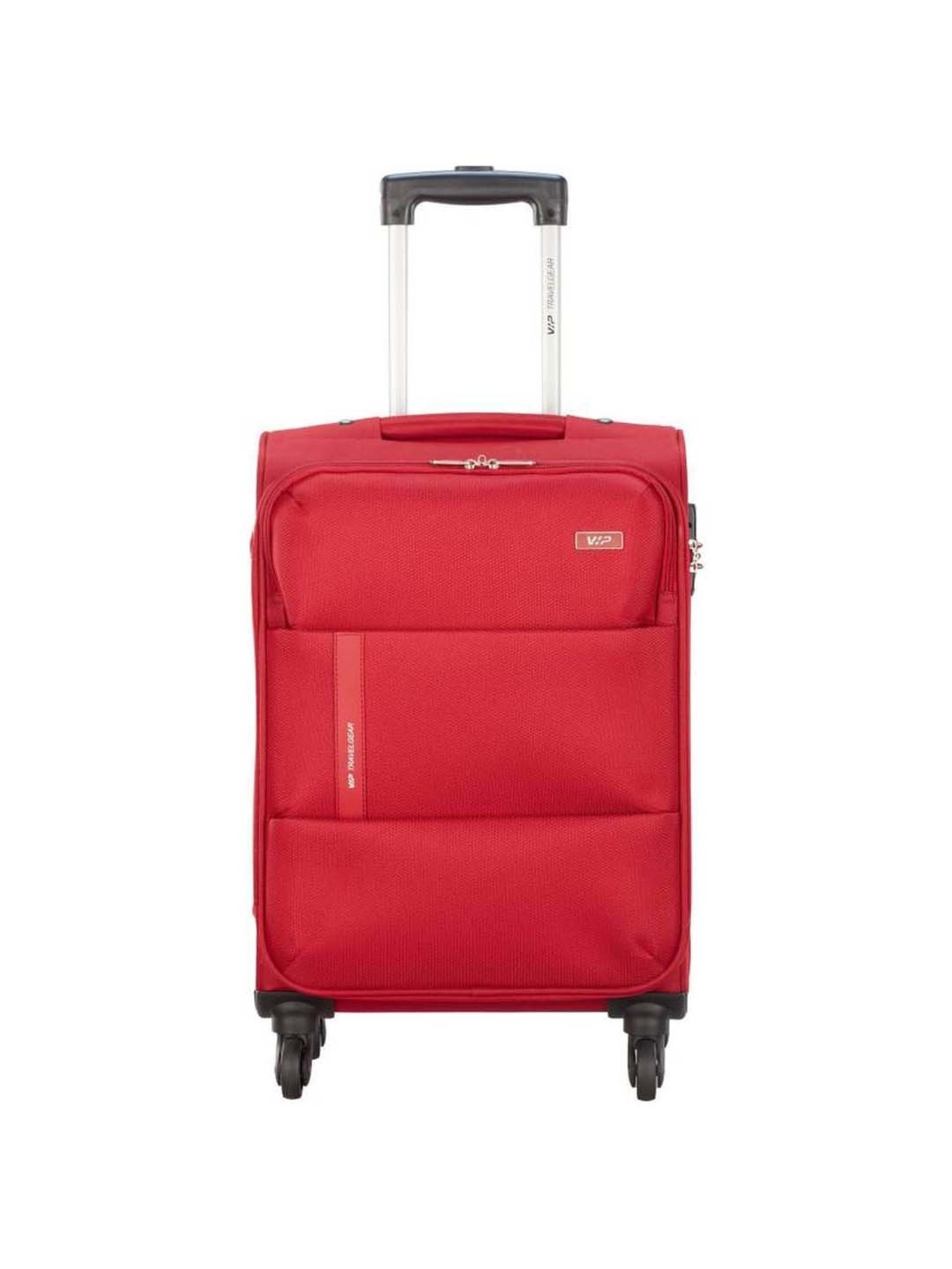 VIP Widget Red Solid Soft Small Trolley Bag - 27.5 cm