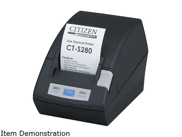 CITIZEN CT-S280 (CT-S280RSU-BK) Receipt Printer