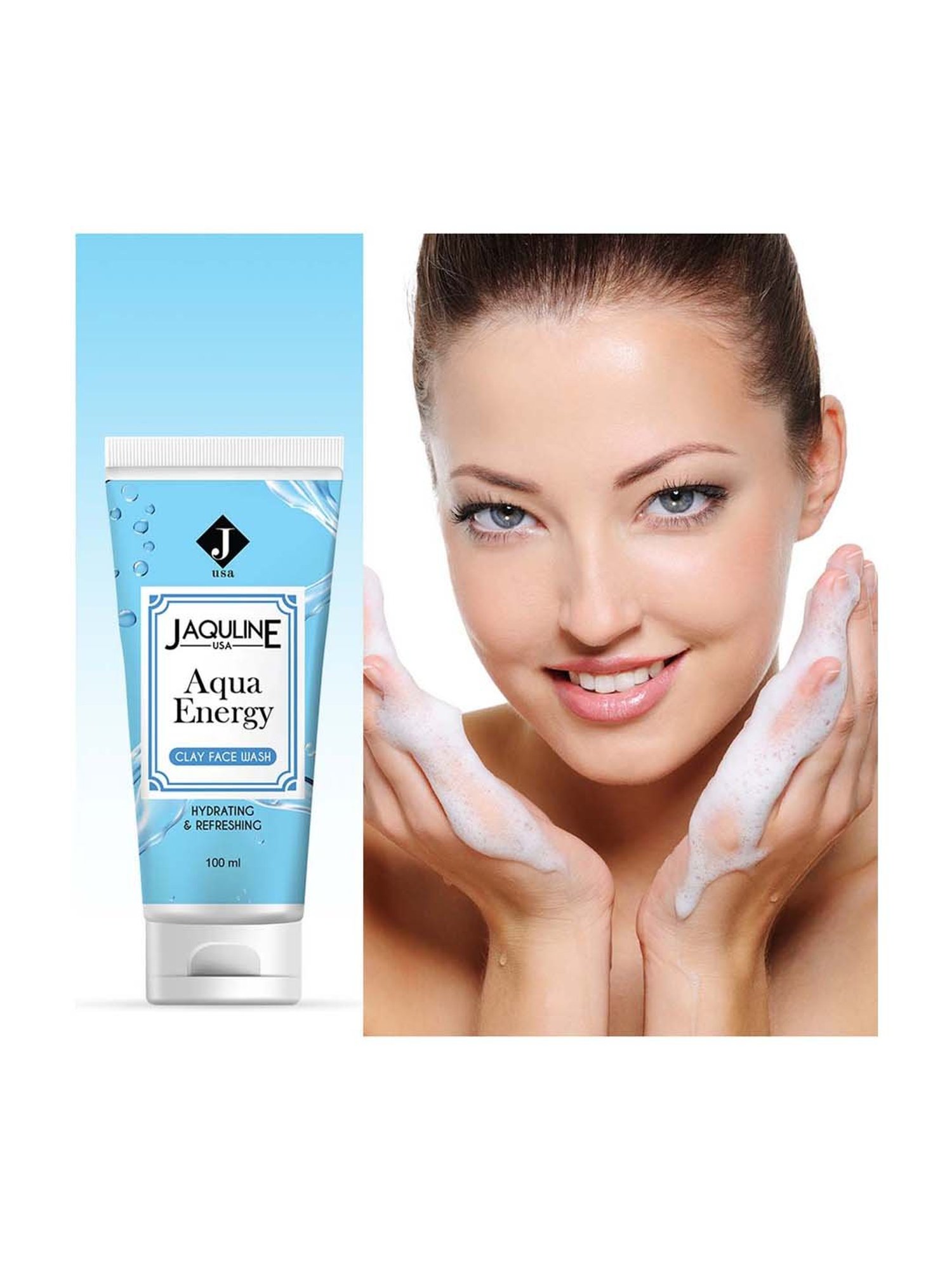 Jaquline USA Aqua energy Clay Face Wash - 100 ml