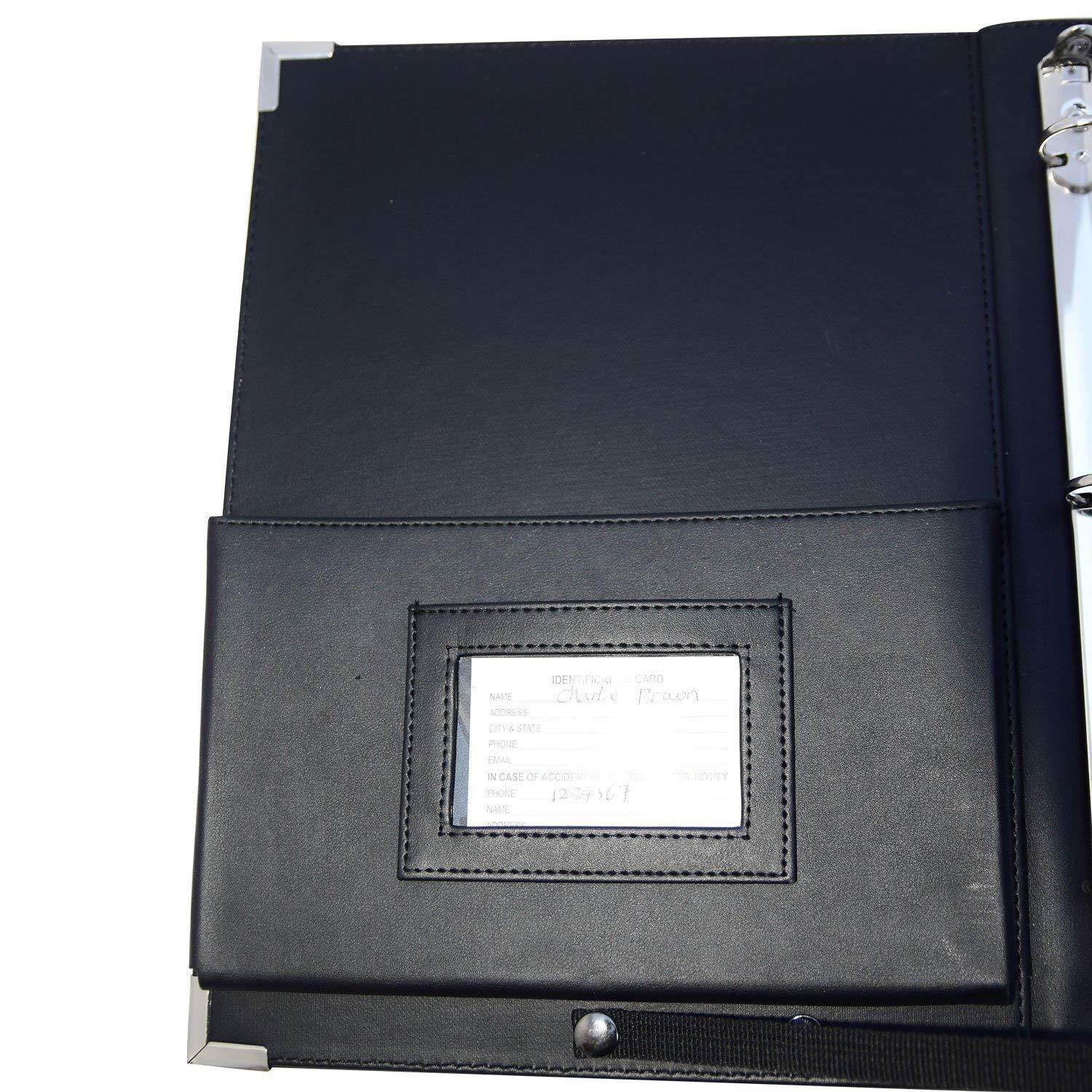 MSP Sheet Music Holder | 9.5" x 12" - 3 Rings Choir Folder with Hand Strap for Musician - Medium Size (MSP-210)