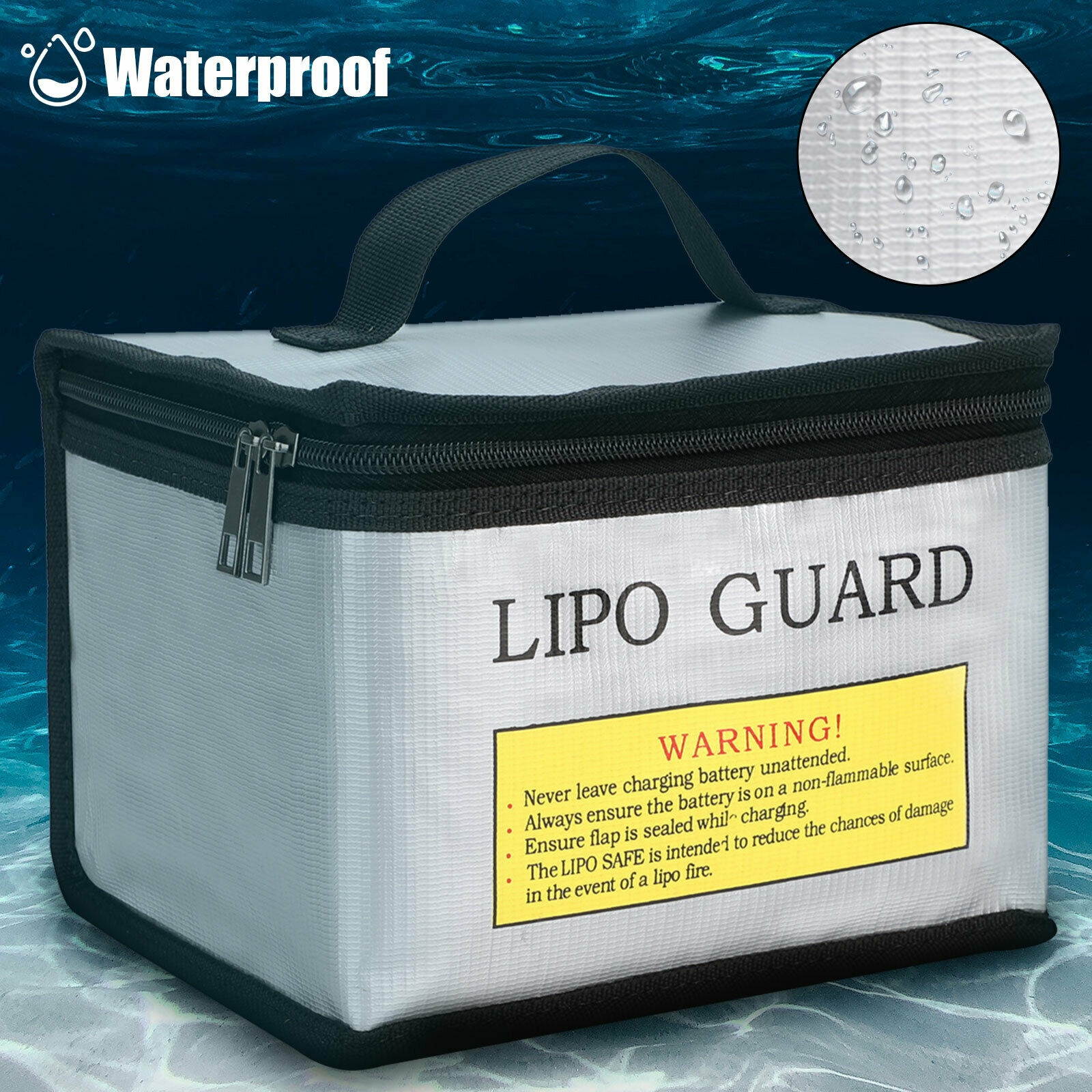 Lipo Battery Safe Guard Fireproof Explosionproof Bag Pouch For Charge Storage