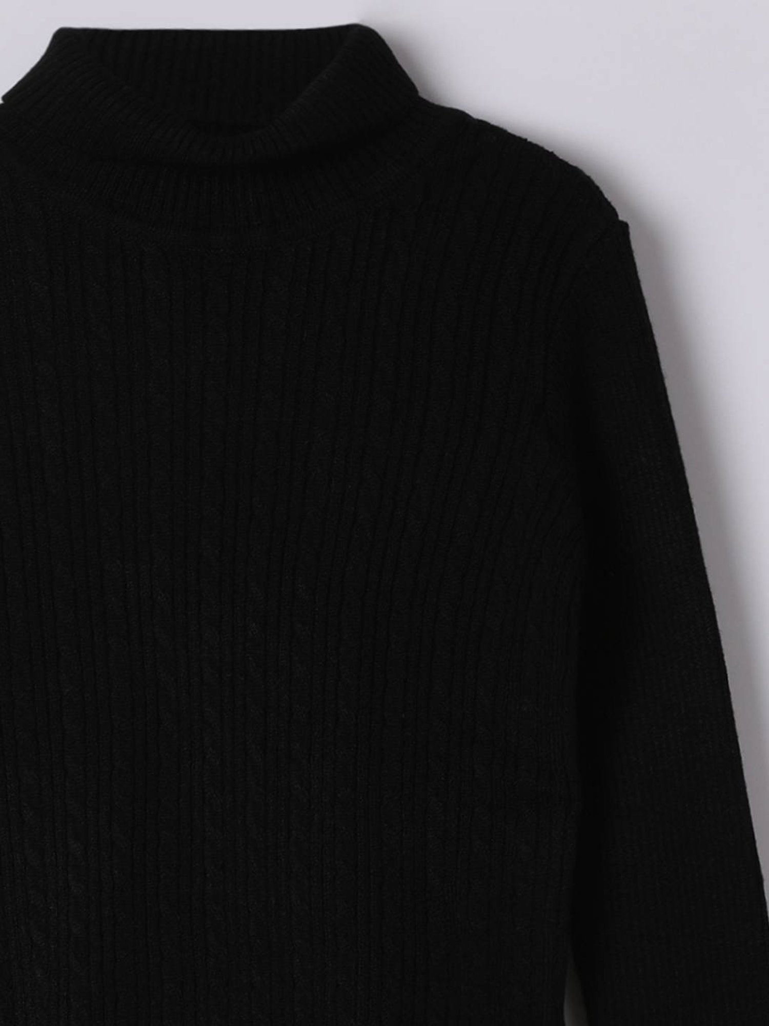 KIDS ONLY Maroon Textured Pattern Full Sleeves Sweater