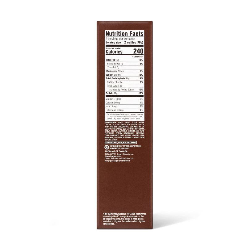 Buttermilk with Vanilla Frozen Protein Waffle - 8ct - Good & Gather™