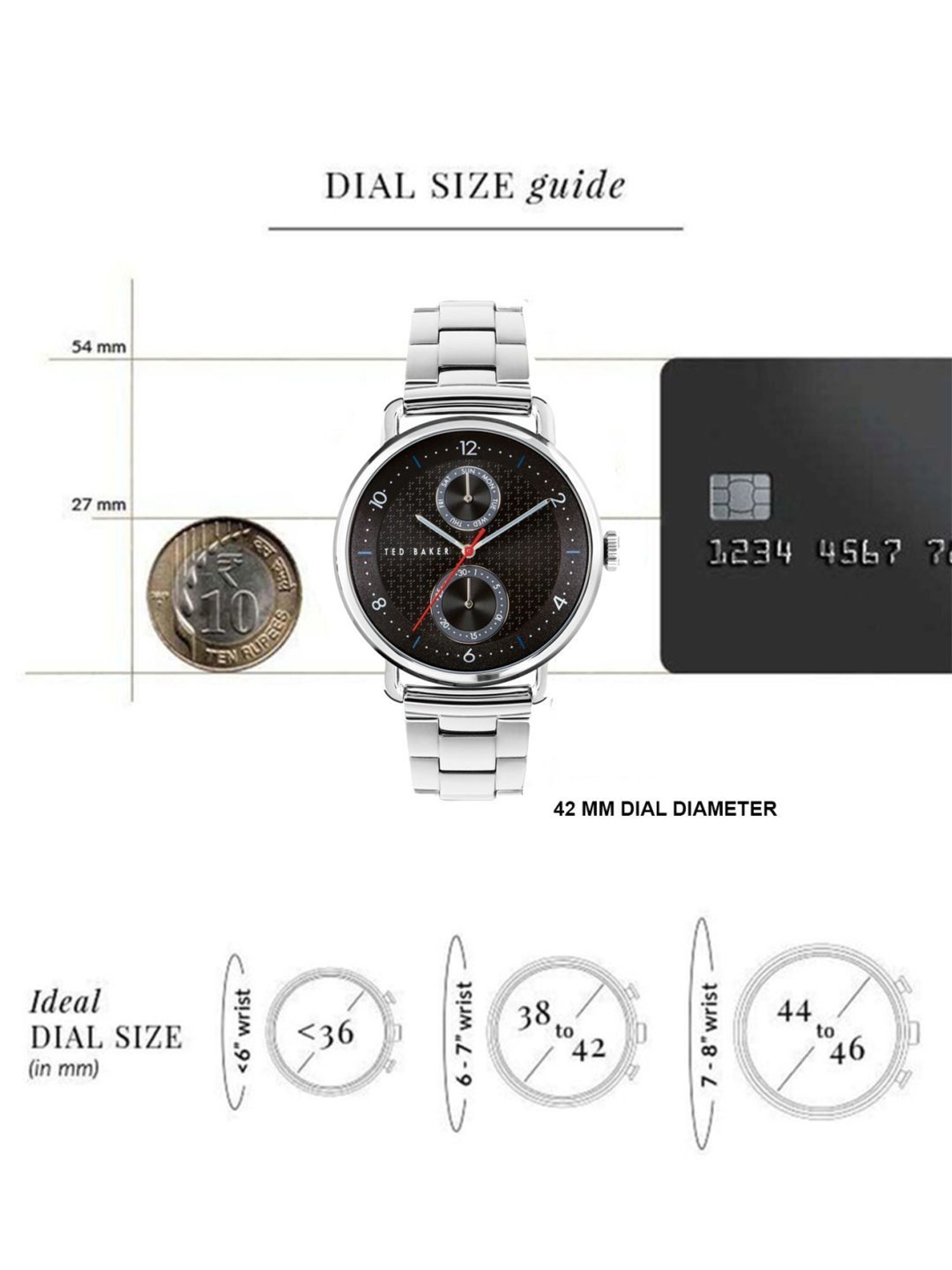 Ted Baker BKPBXF009 Brixam Multifunction Watch for Men