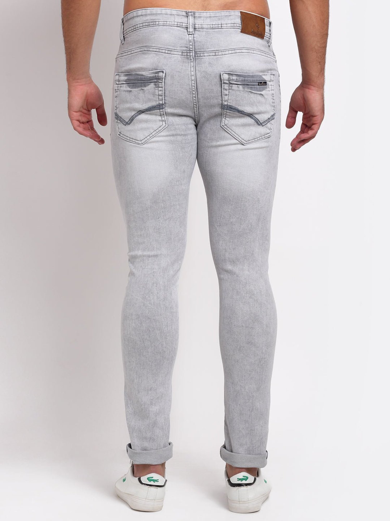 Louis Stitch Ash Grey Slim Fit Jeans