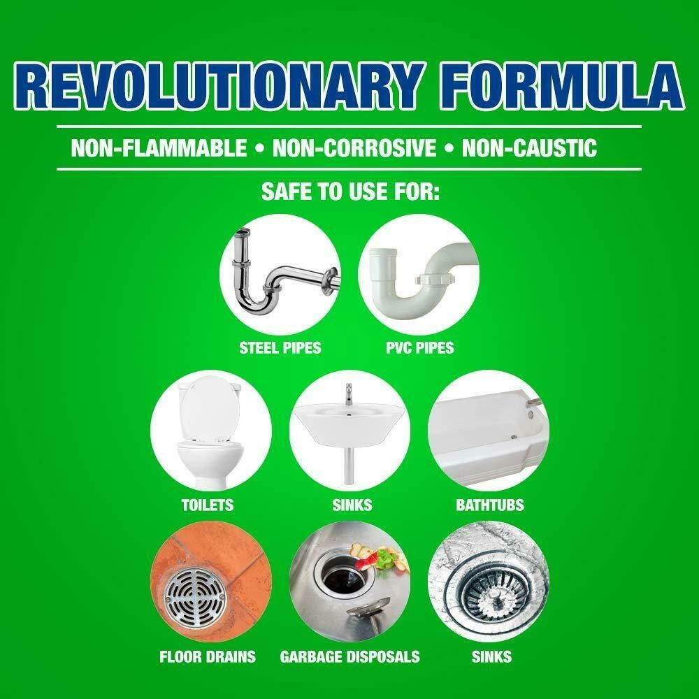 Green Gobbler GGDIS2CH32 DISSOLVE Liquid Hair & Grease Clog Remover / Drain...