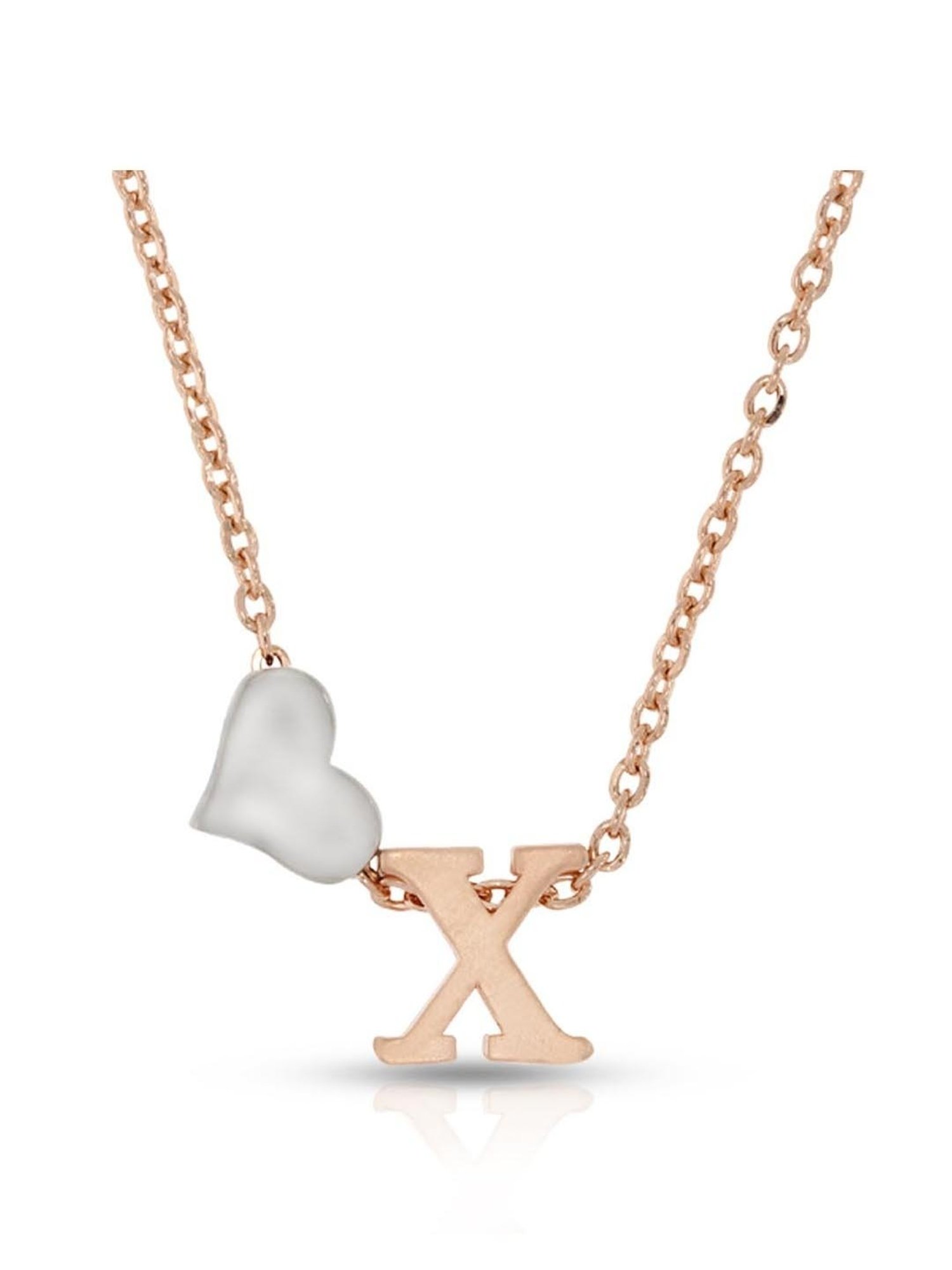 Anayra 92.5 Sterling Silver Initial Letter Charm Pendant without Chain for Women