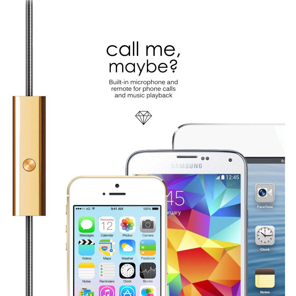 Mee audio Turquoise Blue  EP-M11J-TQ-MEE  In-Ear Headphones with Microphone Made with Swarovski Crystals