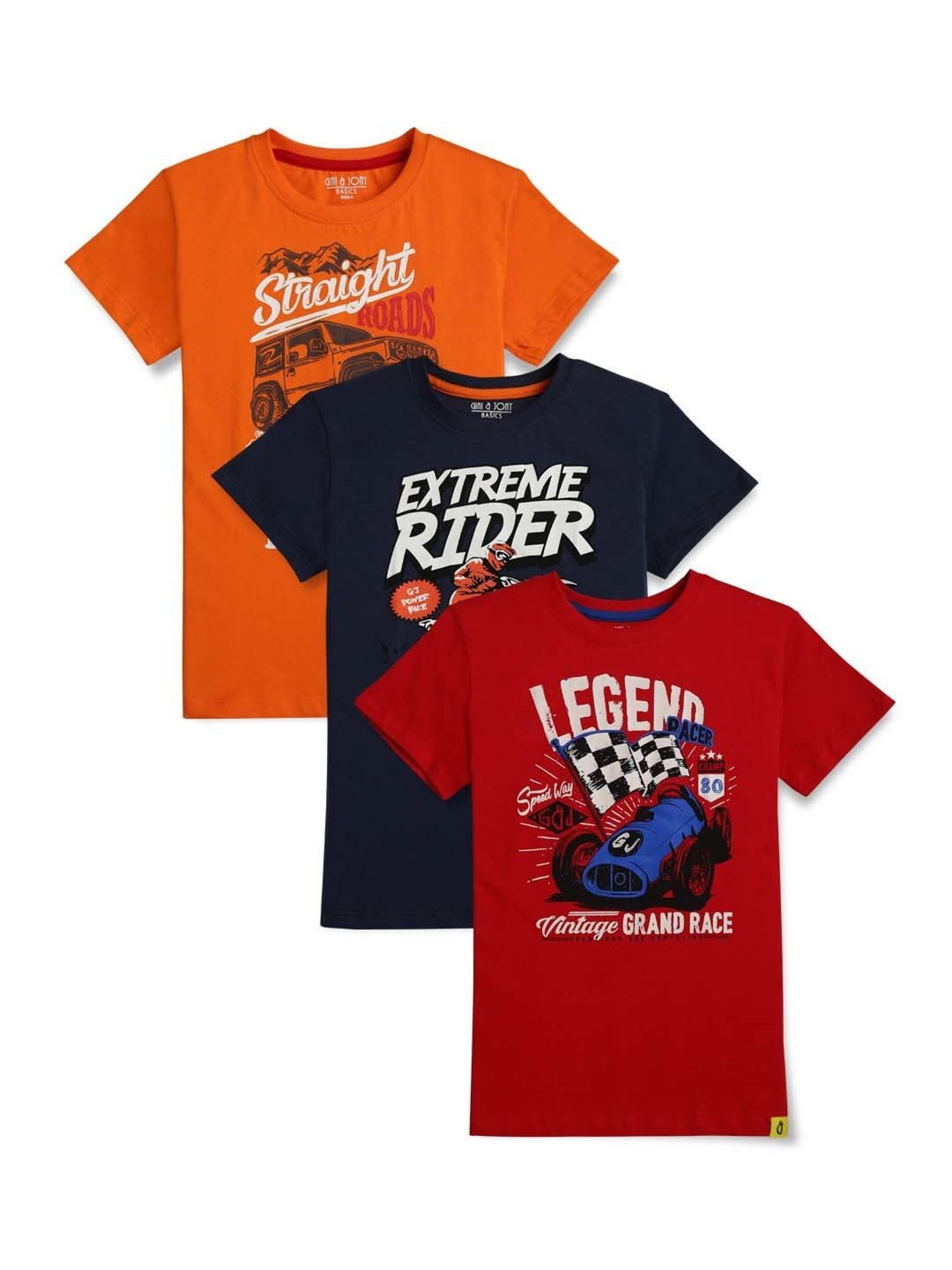 Pantaloons Junior Navy Cotton Printed T-Shirt