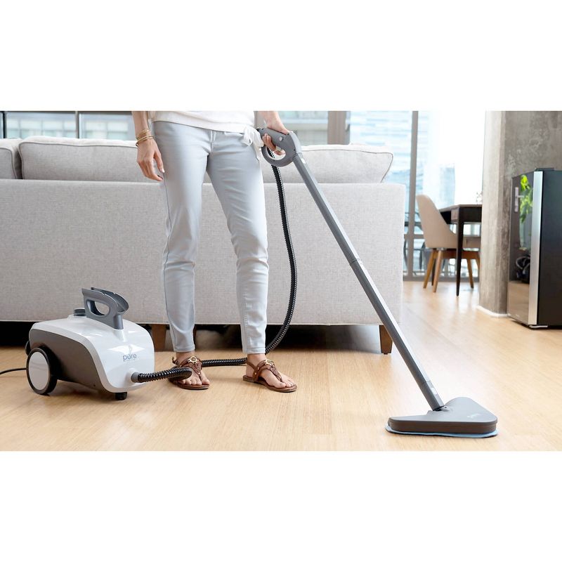 Pure Enrichment Pureclean Xl Rolling Steam Cleaner - Light Stone