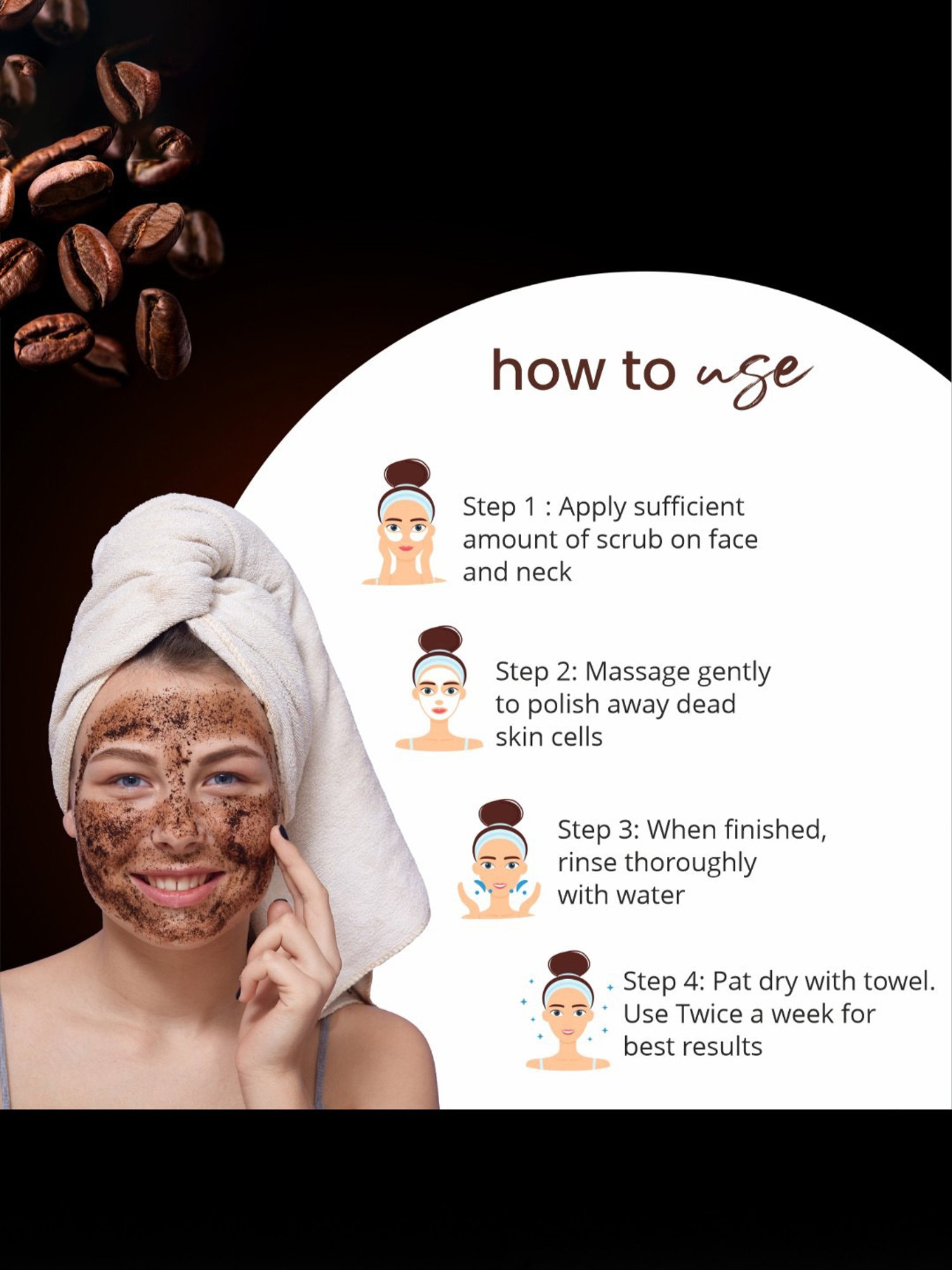 Globus Naturals Coffee Face Scrub - 100 gm