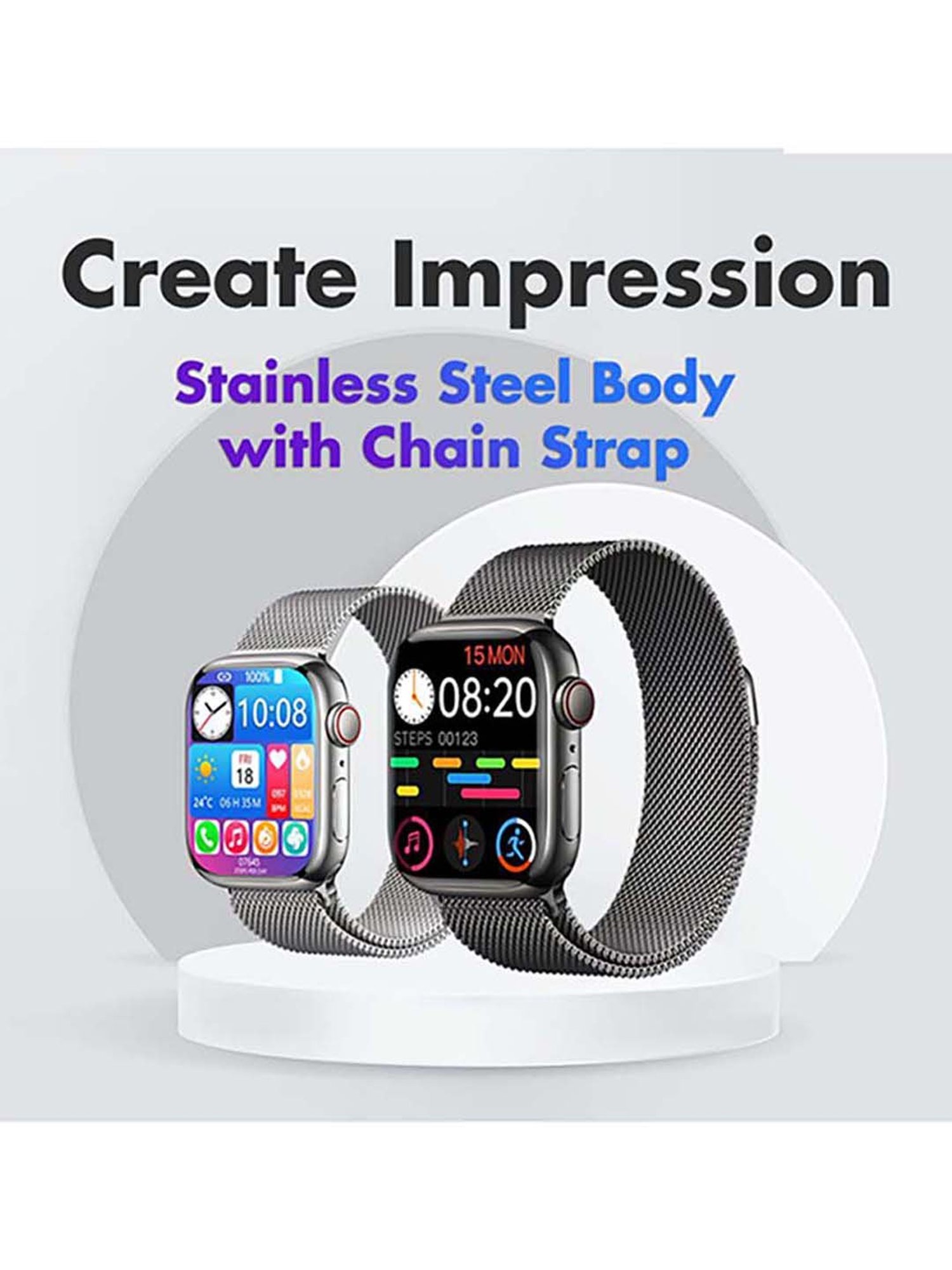 I KALL W4 Smart Watch (Silver)