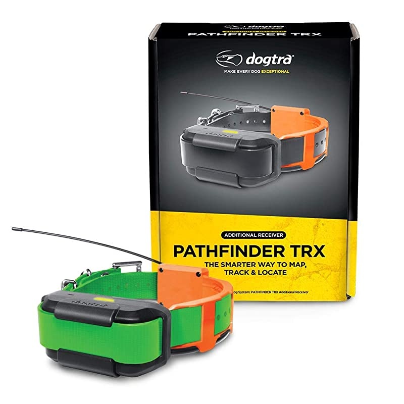 Pathfinder TRX Green Additional Receiver 9-Mile 21-Dog Expandable Waterproof Smartphone GPS-Only Tracking Collar with 2-Second Update Rate, No Subscription Fee, Free Satellite Map