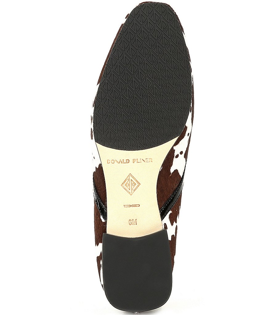 Donald Pliner Rezza Cow Giraffe Print Haircalf Loafers