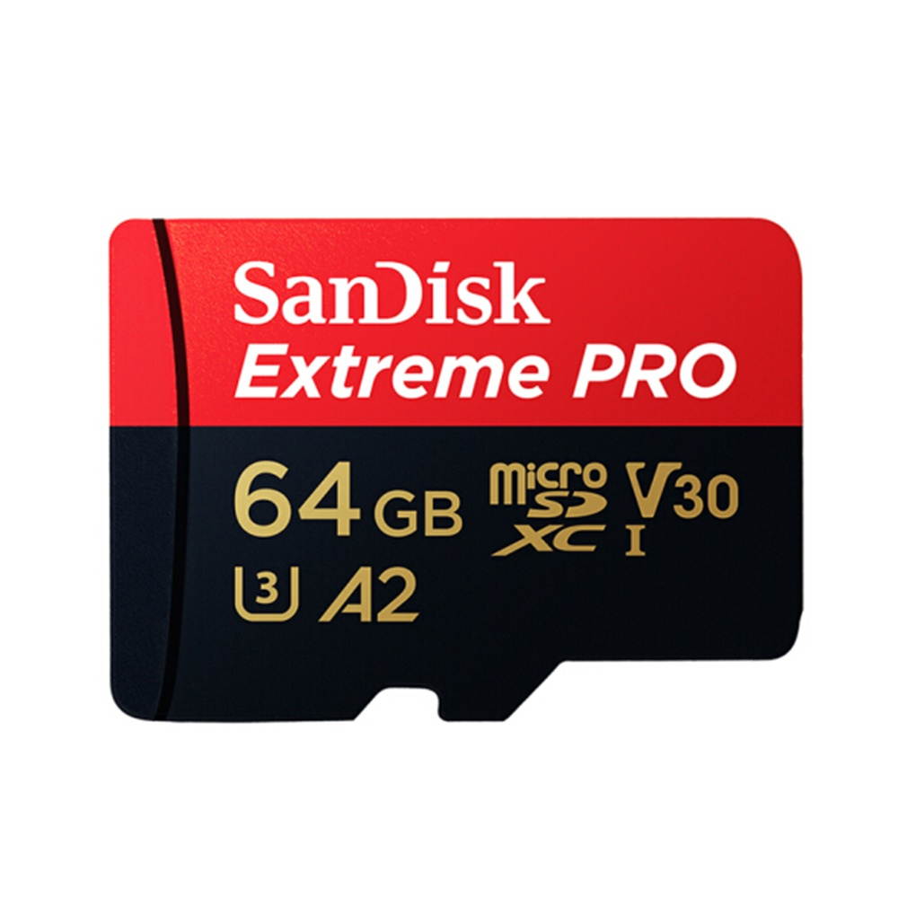 Genuine Original SanDisk Extreme Pro 64GB MicroSD Card U3 C10 A2 V30 4K TF Card Memory Card Super Fast Speed 170MB/s Read 90MB/s Write