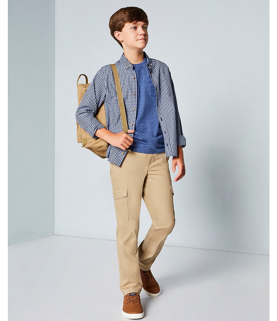 Ed-a-Mamma Kids White Striped Full Sleeves Shirt