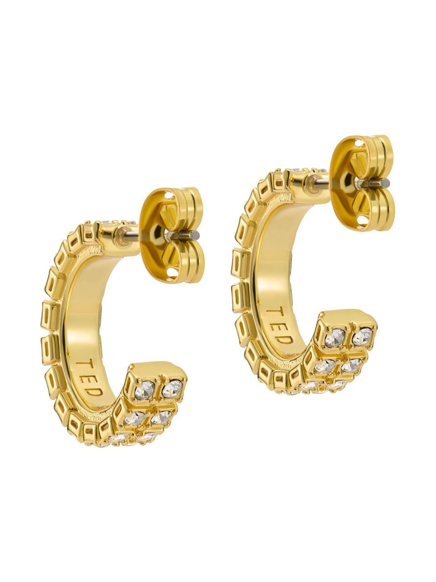 Ted Baker MELLRIE: Small Double Crystal Hoop Earrings