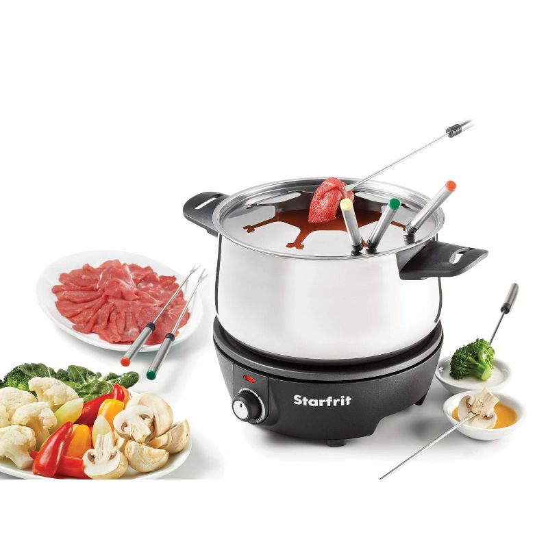 Starfrit 3.2qt Electric Fondue Set - Gray