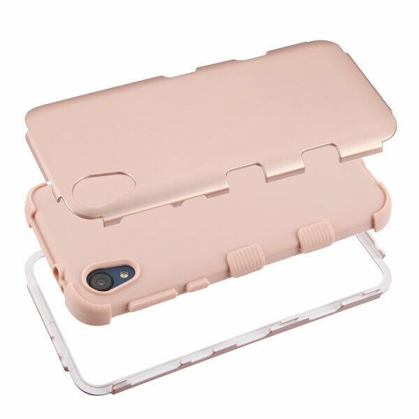 Moto E6 Rose Gold/Rose Gold TUFF Hybrid Phone Case Cover