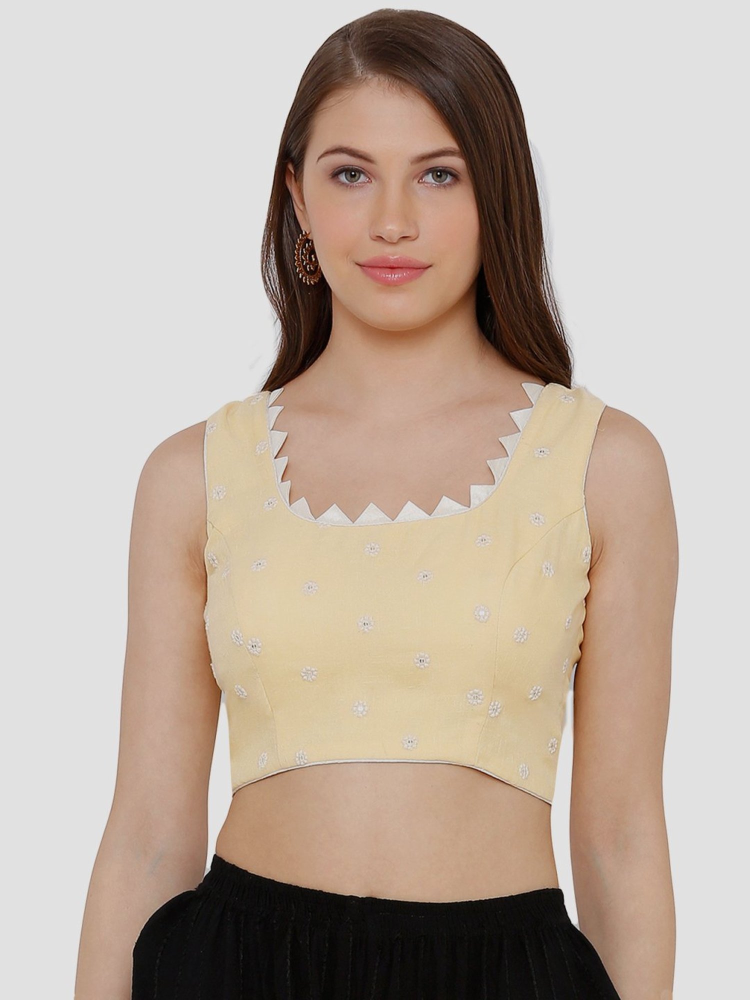 Salwar Studio Red Textured Blouse