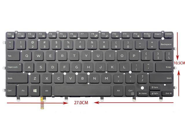 Laptop replacement backlit keyboard for Dell DPN:0DKDXH DKDXH NSK-LS0BW 01 US layout black color