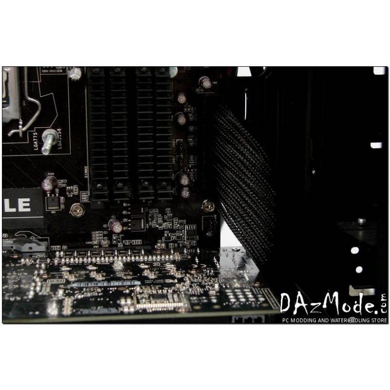 Darkside 24-Pin ATX 12" (30cm) HSL Single Braid Extension Cable - Jet Black (DS-0178)