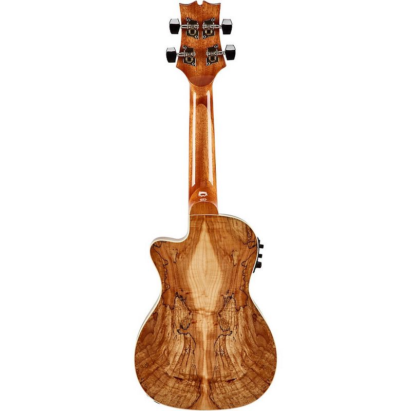 Mitchell MU80X-CE-SM Exotic Acoustic Electric Cutaway Ukulele Spalted Maple Natural