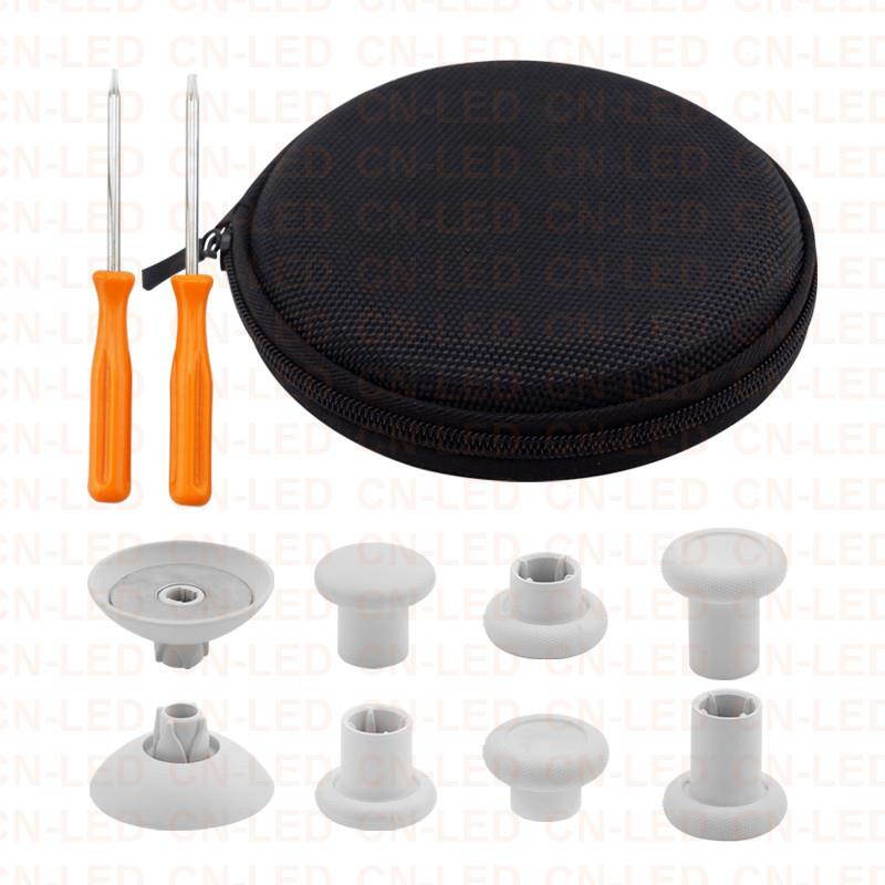 8 Pcs Replacement Swap Magnetic thumbsticks Fits for PS4 DualShock 4 Controller Xbox One Elite Controller Xbox One Controller - White