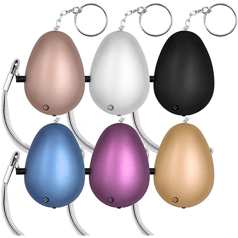Safe Sound Personal Alarm 6 Pack 140DB Personal Security Alarm Keychain with LED Lights Emergency Safety Alarm for Women Men Children Elderly