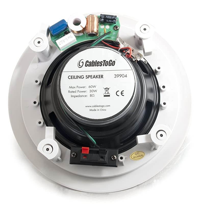 39904 6 Inch Ceiling Speaker 8 Ohm White