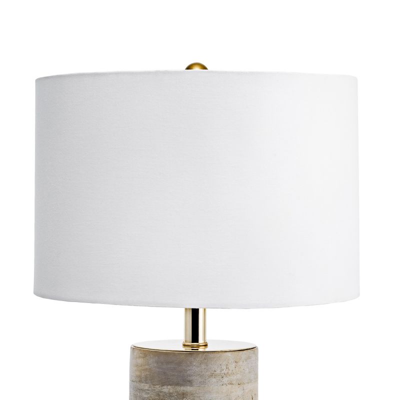 nuLOOM Berry 21" Wood Table Lamp Lighting - Natural 20.5" H x 12" W x 12" D