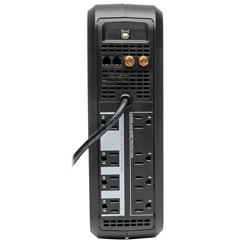 CP1000AVRLCD Intelligent LCD UPS System 1000VA600W 9 Outlets AVR MiniTower Black