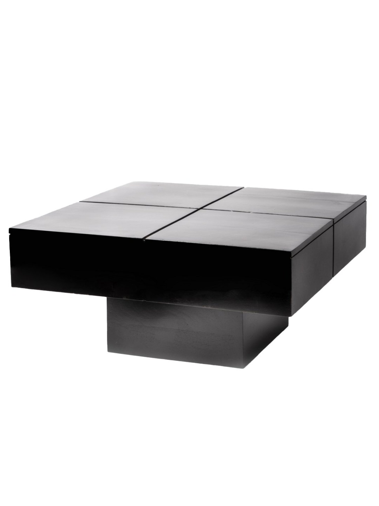 Glass Oval Living Room Metal Coffee Table - Saracina Home