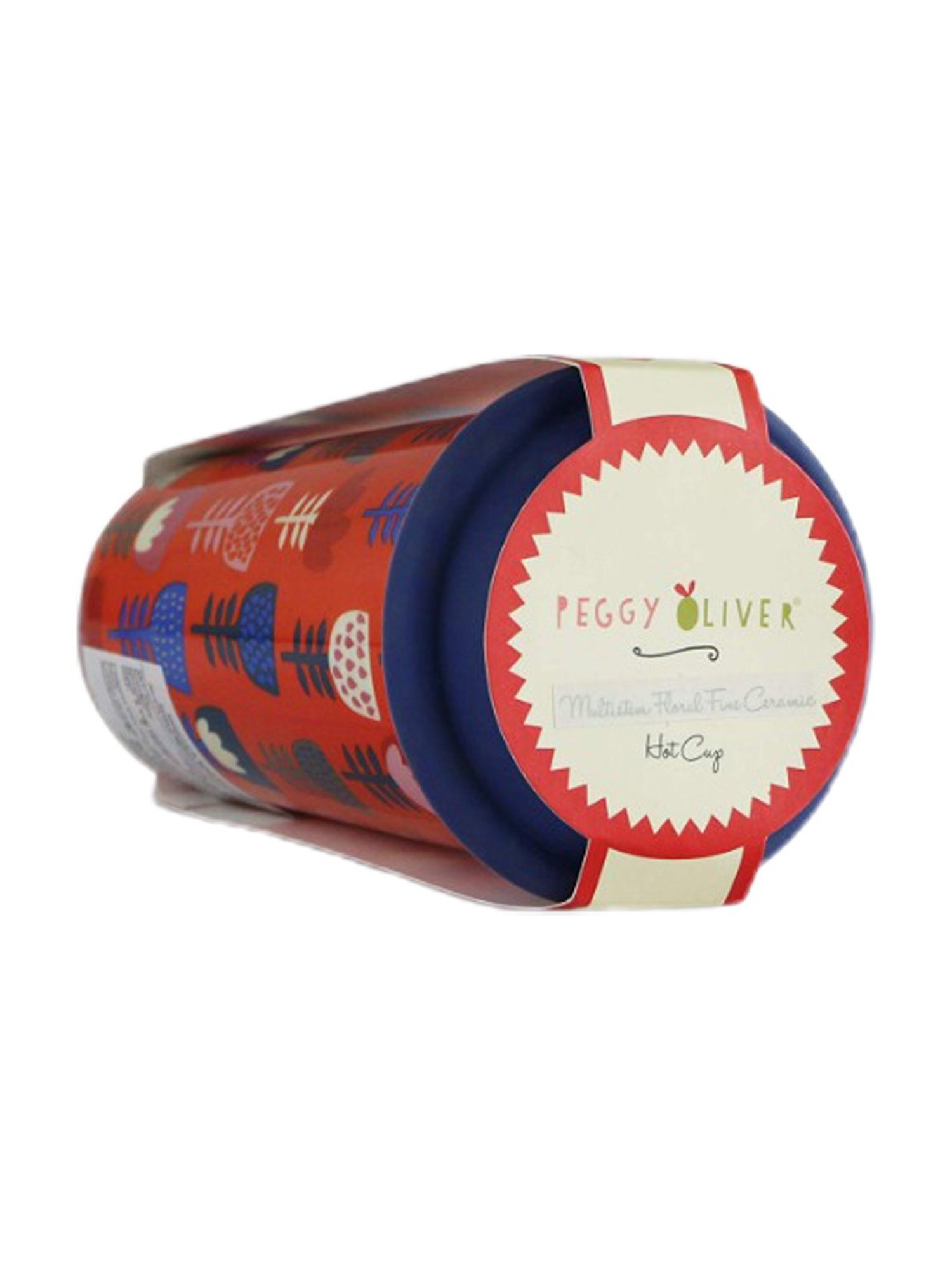 Corelle Peggy Oliver ?Red ?Ceramic Travel Mug