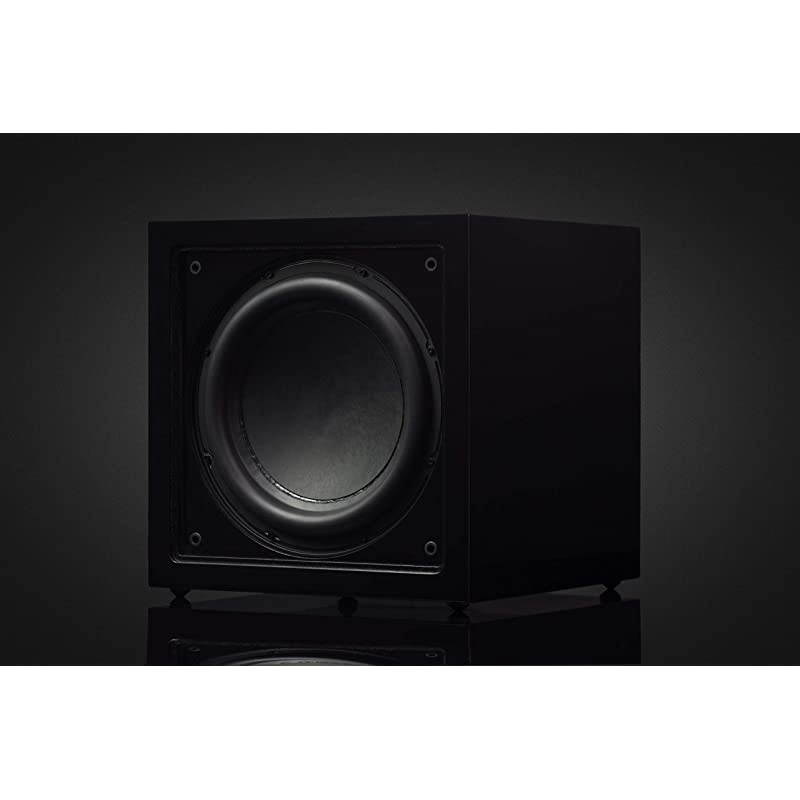 CS-10 10-inch Long Throw 300 W Powered Subwoofer | Sealed Box | Deep Musical Bass | Piano Black High-Gloss Paint