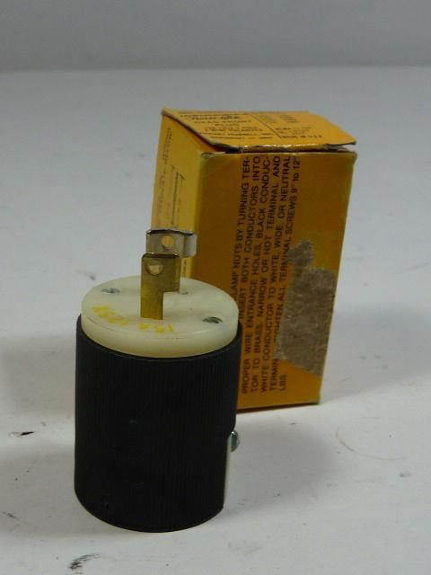 HUBBELL WIRING DEVICE-KELLEMS HBL7545C 15A Twist-Lock Plug 2P 2W 125VAC L1-15P