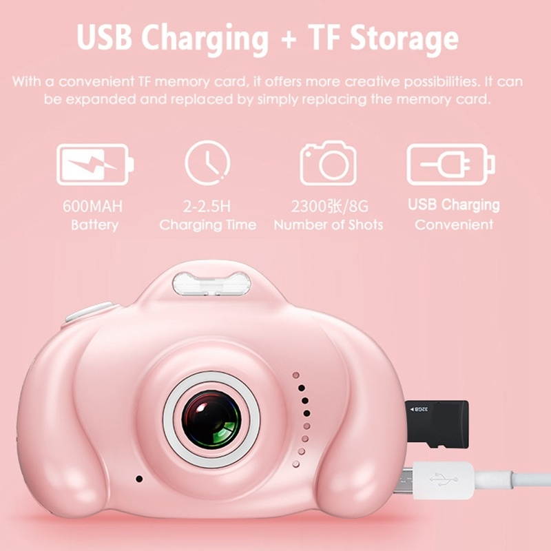 16.0 Mega Pixel Dual-Camera 2.0 inch Screen Cartoon HD Digital SLR Camera for Children