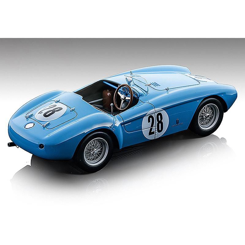 Ferrari 500 Mondial #28 Ricard - Pozzi Formula One F1 Reims Grand Prix (1954) "Mythos Series" Limited Edition to 89 pcs 1/18 Model Car by Tecnomodel