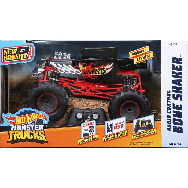 New Bright R/C 1:15 Scale Hot Wheels Monster Truck - Bone Shake