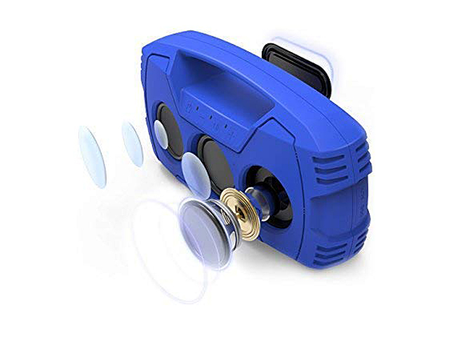 AOMAIS GO Bluetooth Speakers, Waterproof Portable Indoor/Outdoor 30W Wireless Stereo Pairing Booming Bass Speaker, 30-Hour Playtime with 8800mAh Power Bank, Durable for Home Party, Camping (Blue)