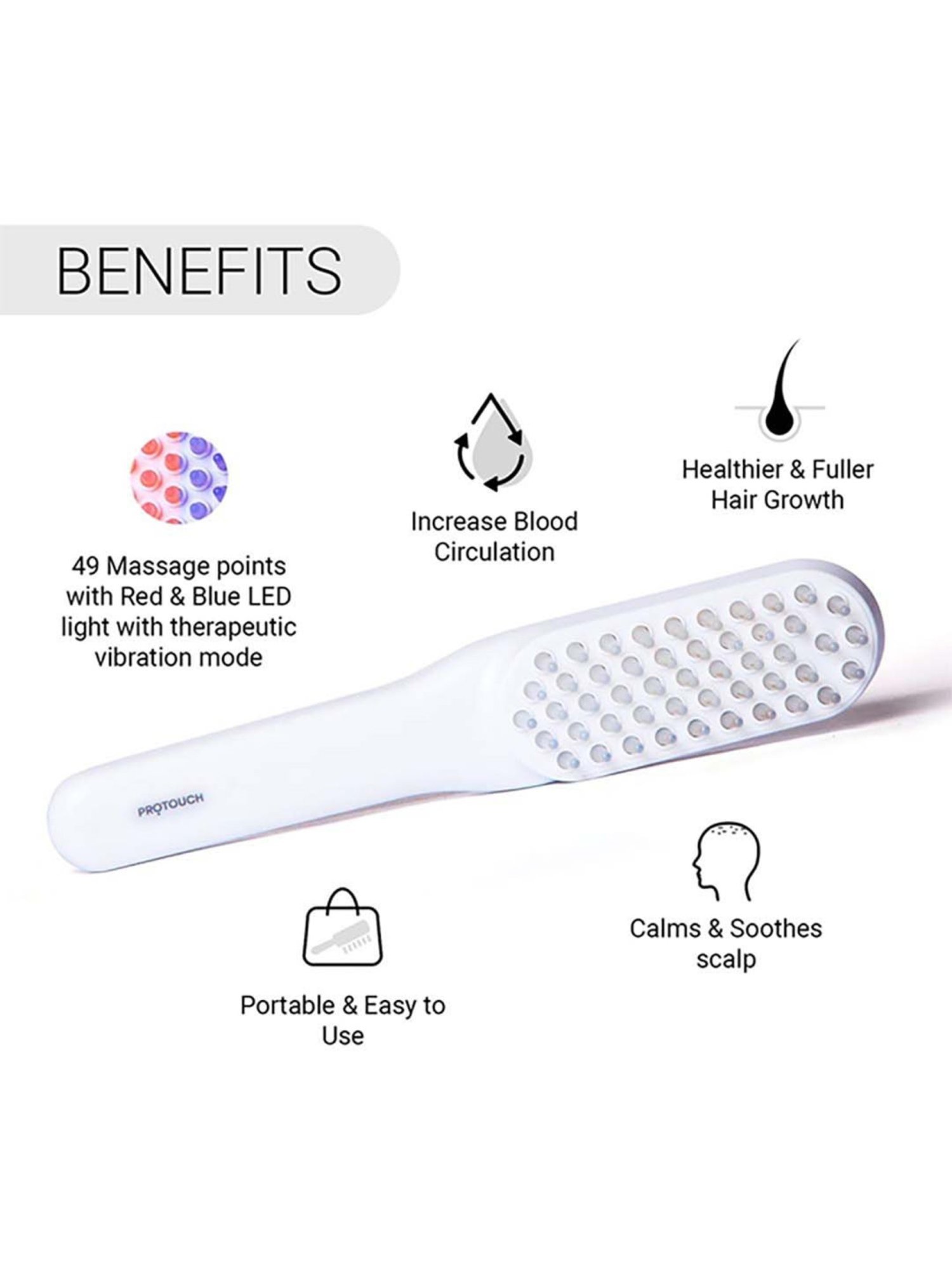 WINSTON Manual Hair Scalp Massager for Hair Growth & Head Massage