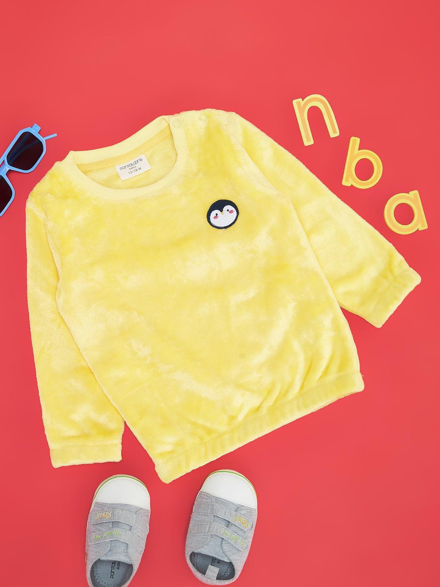 Pantaloons Baby Yellow Sweatshirt