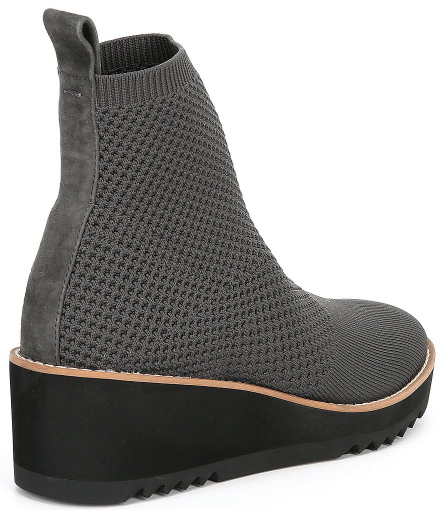 Eileen Fisher London Recycled Stretch Knit Wedge Boots