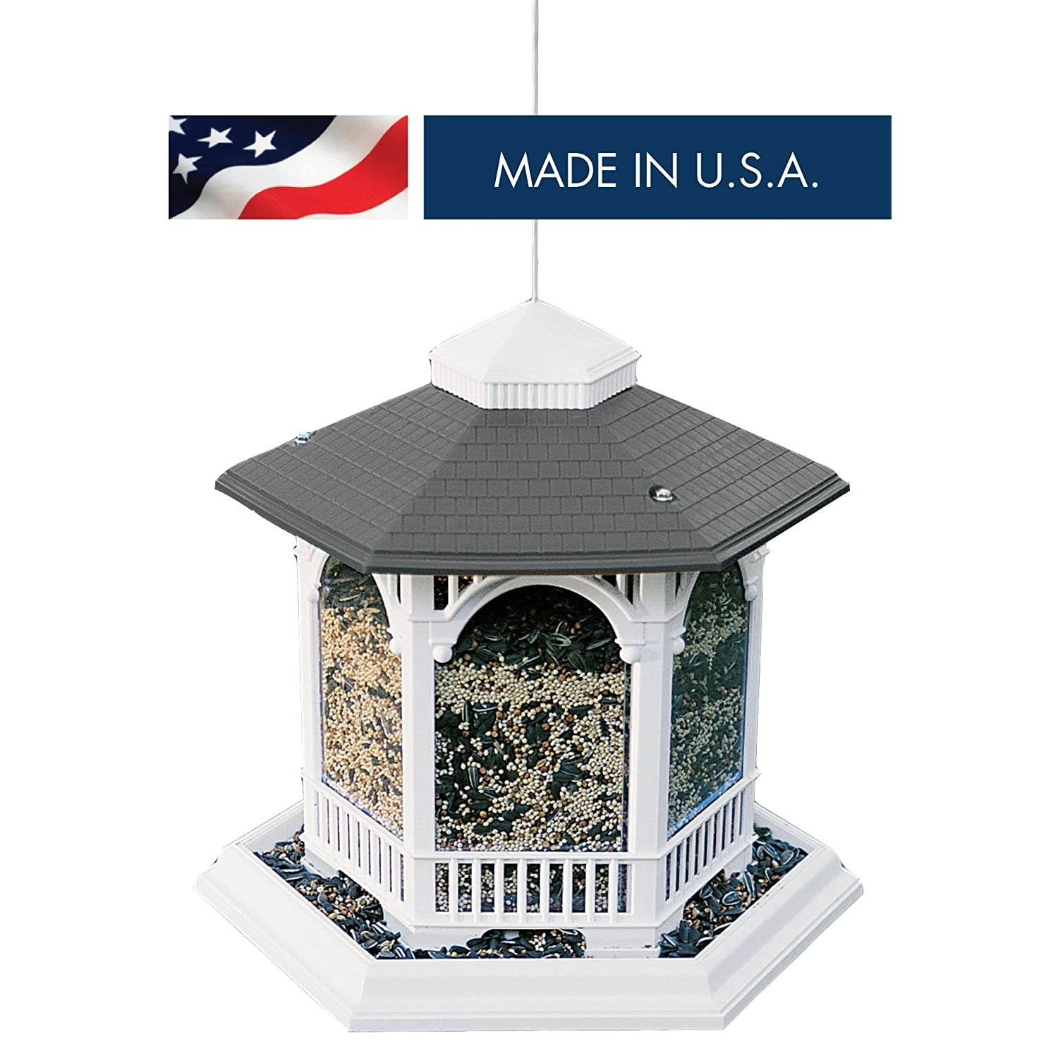 Woodlink NA6262 Audubon Hopper Deluxe Gazebo Wild Bird Feeder