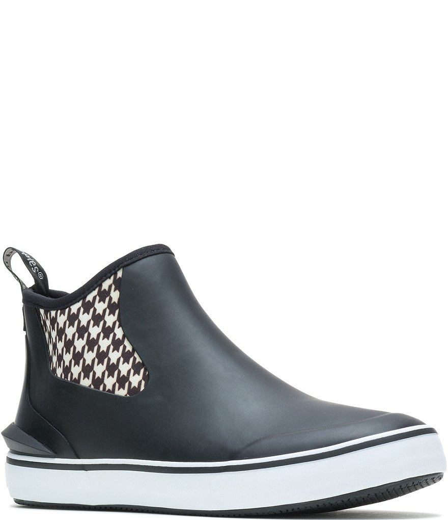 Hush Puppies Houndstooth Waterproof Rain Sneakers
