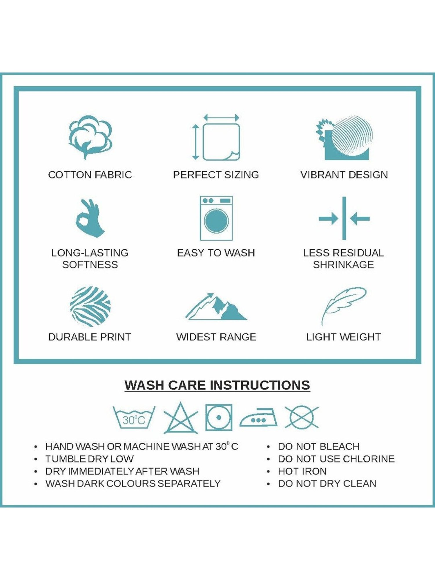 BELLA CASA Orra Printed Multicolor 180 TC Cotton Single 2 Bedsheet with 2 Pillow Covers