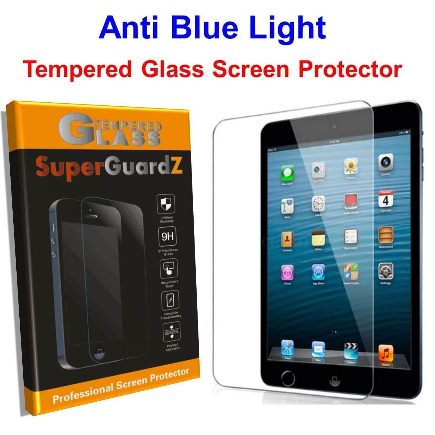 for iPad Air (2019) / Air 3 / iPad Pro 10.5 Screen Protector Tempered Glass Anti Blue Light [Eye Protection], SuperGuardZ [Lifetime Replacement] + 2 Stylus Pen