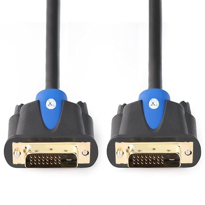 DVI Cable 50Feet DVI to DVI 24+1 Male to Male Dual Link DVID Monitor Cable for PC HDTV Porjector