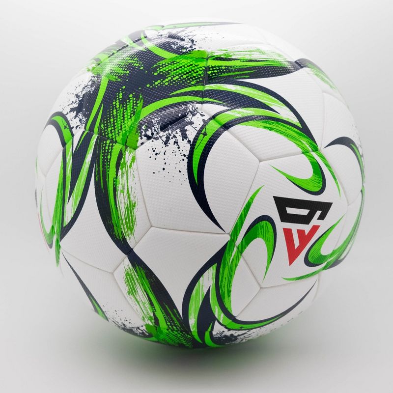 Open Goaaal FNINE Energos Professional Grade Water Resistant Soccer Ball for Indoor or Outdoor Backyard or Regulation Sports Game Play, Size 5