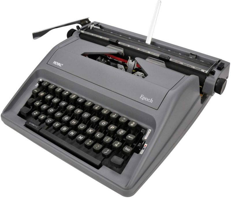 Royal 79103Y EPOCH Manual 88-Character Typewriter, Gray